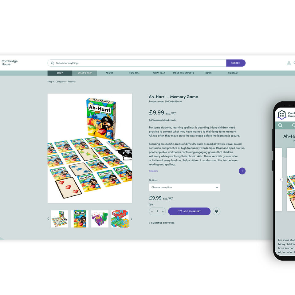Redesign of an E-commerce website image
