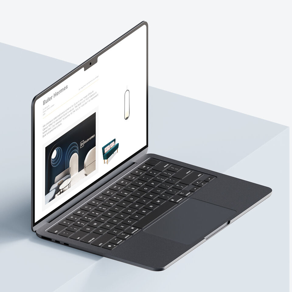 Website for a designer image